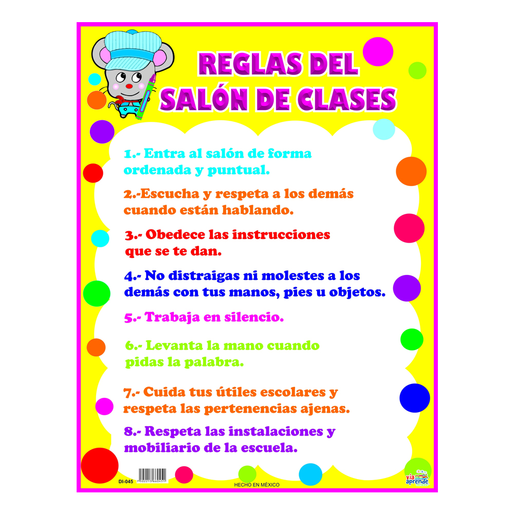 Lamina Reglas Del Salon